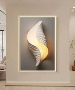 Gold Frame 80*120 Cm Seashell Porsalein Painting 